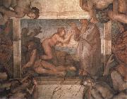 Michelangelo Buonarroti Die Erschaffung der Eva Spain oil painting artist